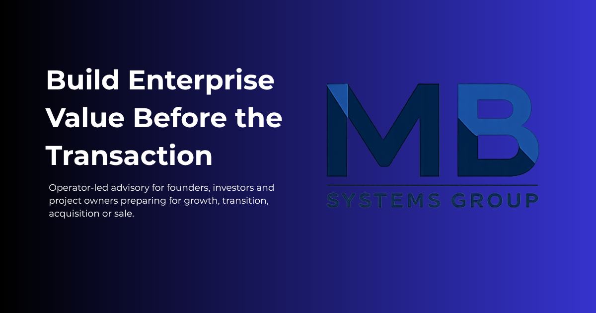 Mb System MB Systems Group | Executive Precision & Value Creation